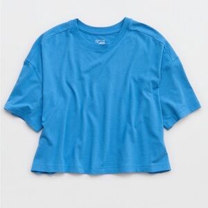 OFFLINE By Aerie Let's Stretch Cropped T-Shirt
Blue
